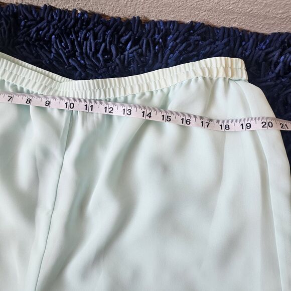 Draper’s & Damon’s Mother of Bride/ Groom Pant Suit XL Mint Chiffon Blouse Pants - Picture 11 of 14